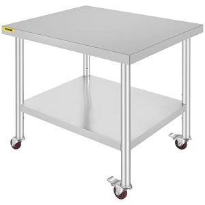 Heavy Duty Stainless Steel Work Table with Adjustable