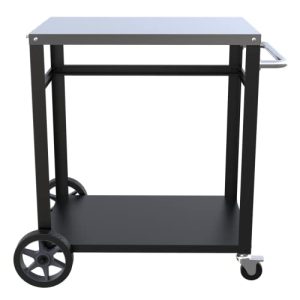 Ultimate Mobility: Stainless Steel Grill Cart & Pizza Oven Trolley