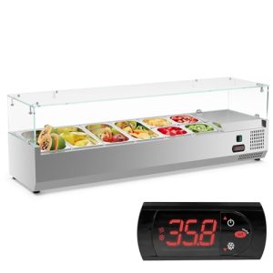 Refrigerated Condiment Prep Station with 48 QT Tank