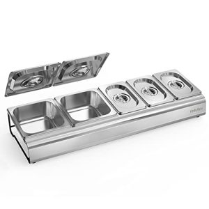 Stainless Steel Pizza Topping Station