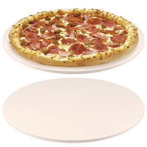 2-Pack 12-Inch Cordierite Pizza Stone Set: Crispy Crust Baking Essential
