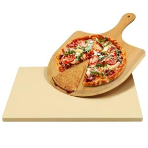 Premium Pizza Stone Set: Oven and Grill Baking