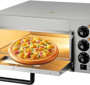 2000W Electric Pizza Oven: Commercial Grade Stainless