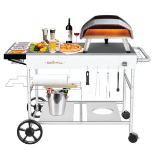 Portable Outdoor Pizza Oven Cart Table for Ooni