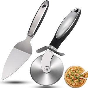 Super Sharp Stainless Steel Pizza Cutter Set