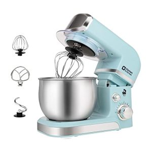 Stand Mixer with 6 Speeds - Lightweight Kitchen Mixer (Blue)