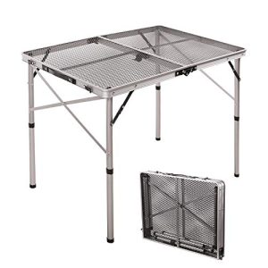 Aluminum Folding Grill Table - Lightweight & Portable 🏕️