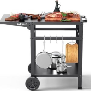 Stainless Steel Outdoor Pizza Oven Cart Table - All-Weather Durability