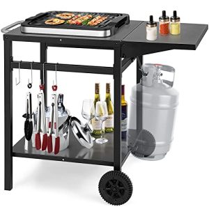 Outdoor Pizza Oven Stand Grill Cart: Functional