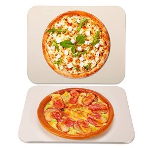 Crispy Crust Combo: 2-Pack Rectangular Pizza Stones, 15 x 12 Inches