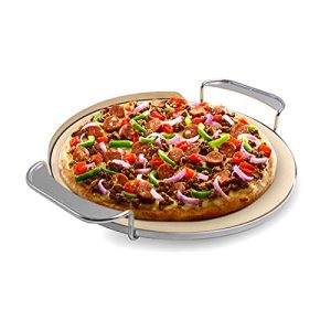 Ultimate Cordierite Pizza Stone with Stainless Steel