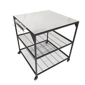 Stainless Steel Outdoor Dining Cart: Convenient