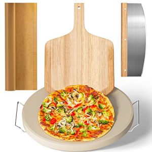 16" Pizza Stone Set: Turn Your Oven & Grill