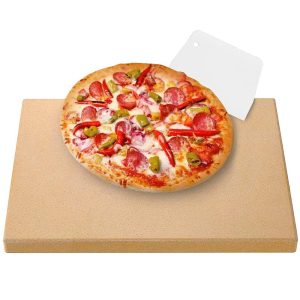 Premium 15 x 12 Inch Pizza Stone for Oven and Grill