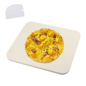 Crispy Crust 15”×11.8” Pizza Stone for Grill and Oven