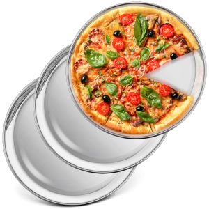 10 Inch Stainless Steel Pizza Pan Set of 3