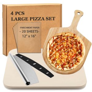 Crispy Creations Pizza Stone Set: 15" Rectangular
