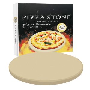 Cordierite Round Pizza Stone - Perfect for Oven