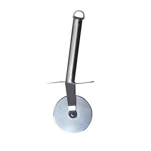 Stainless Steel Pizza Cutter Rocker with Comfort Grip Handle