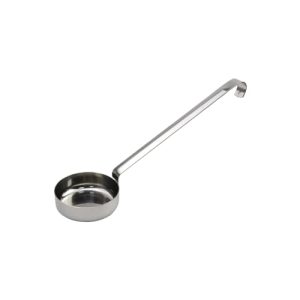 Stainless Steel Pizza Sauce Ladle with Long Handle - 10.55" Kitchen Ladle for Stirring, Portioning, and Serving Soups