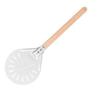 Pizza Making: 7-Inch Pizza Turning Peel with Detachable Wood Handle