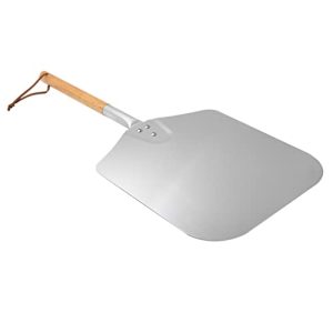 Premium 28" Metal Pizza Peel with Wooden Handle