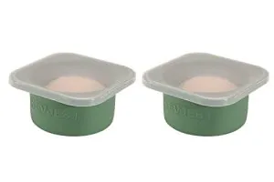 Stackable Silicone Artisan Pizza Dough Proofing Boxes with Lids – Set of 2 Green Proving Containers for Perfect Pizza Dough Balls