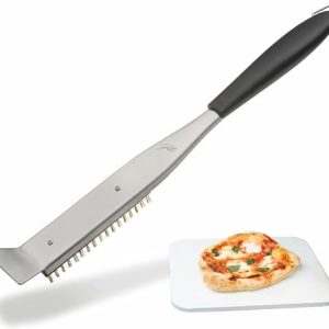 17” Hans Grill Cleaning Brush & Scraper for Pizza Stone