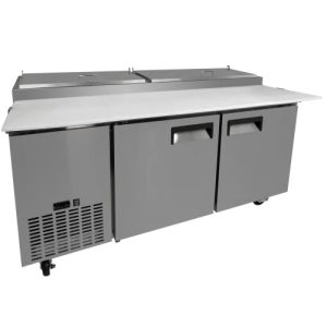 71-Inch Two Door Refrigerated Pizza Prep Table