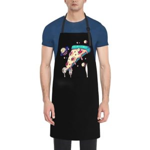 Adjustable Space Pizzas Apron - Waterproof Bib