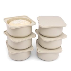 Pizza Dough Proofing Containers - Set of 6 for Perfect Homemade Pizza Dough!