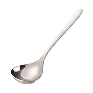 Stainless Steel Buffet Ladle for Soup and Sauce Serving - Durable One-Piece Design