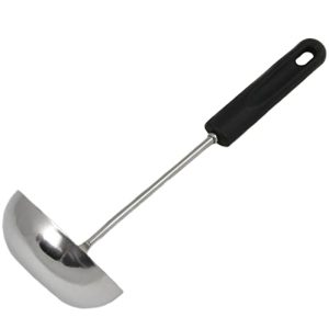 Rust-Resistant Ladle for Effortless pizza - Chef Craft 11.5 inch, Black