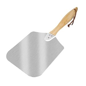 Natural Wood Handle Aluminum Pizza Peel