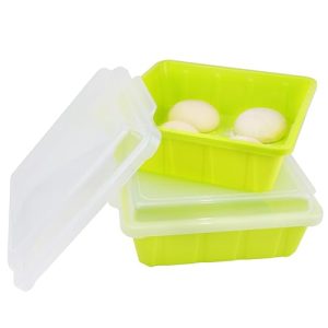 Stackable Pizza Dough Proofing Box Tray - Set of 2