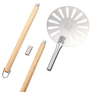 9-Inch Aluminum Pizza Turning Peel with Removable