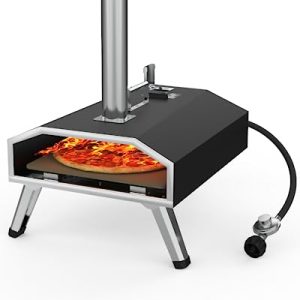 12" Multi-Fuel Outdoor Pizza Oven: Gas & Wood
