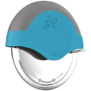 Blue Pizza Cutter Wheel with Protective Blade Cover