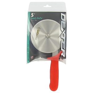 Dexter Russell Sani-Safe 5" Pizza Cutter with Red Slip-Resistant Handle