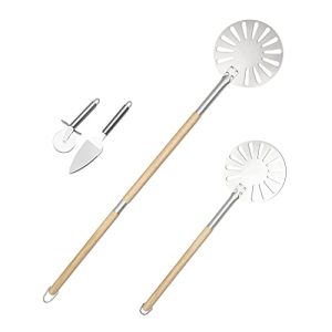 Adjustable Long Handle Turning Pizza Peel: Easy Storage & Safe Baking