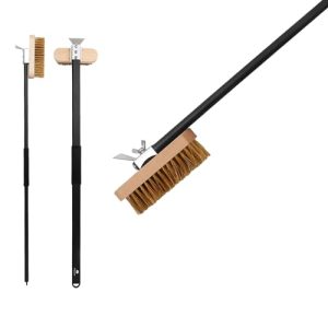 Brass Bristle Pizza Oven Brush with Extended Handle