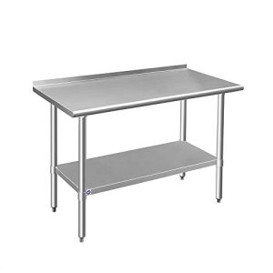 Stainless Steel Prep Table with Backsplash