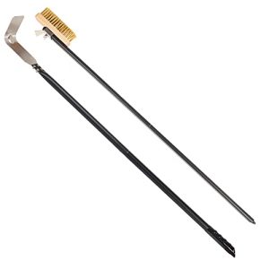 Premium Pizza Oven Brush and Scraper Set - Ideal for Deep Cleaning and Ash Removal