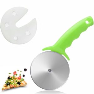 3" Stainless Steel Pizza Cutter Wheel with Cover - Effortless Slicing and Safe Storage