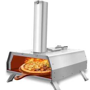 16" Multi-Fuel Rotatable Pizza Oven: Infuse Your Pizza