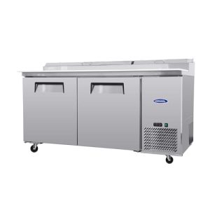 Commercial Refrigerator with Pizza Prep Table