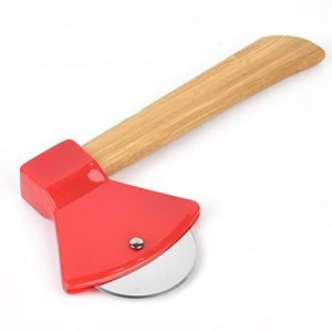 Axe-Shaped Stainless Steel Pizza Cutter with Cover - Unique Handheld Food Slicer for Perfect Pizza Slices