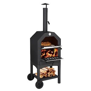 Wood Fired Outdoor Pizza Oven Set - Quick Heating