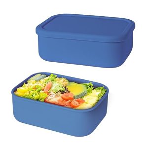 Blue Silicone Food Storage Container - Airtight