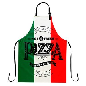 Pizza Apron - Retro Grunge Italian Flag Kitchen